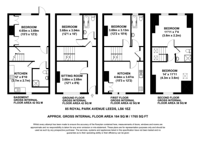 Thumbnail photo of 5 Bedroom Mid Terraced House in 85 Royal Park Avenue, Leeds, LS6 1EZ