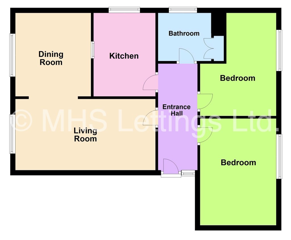 Photo of 2 Bedroom Ground Floor Flat in Flat 4, 78 Primley Park Road, Alwoodley, Leeds, LS17 7LH